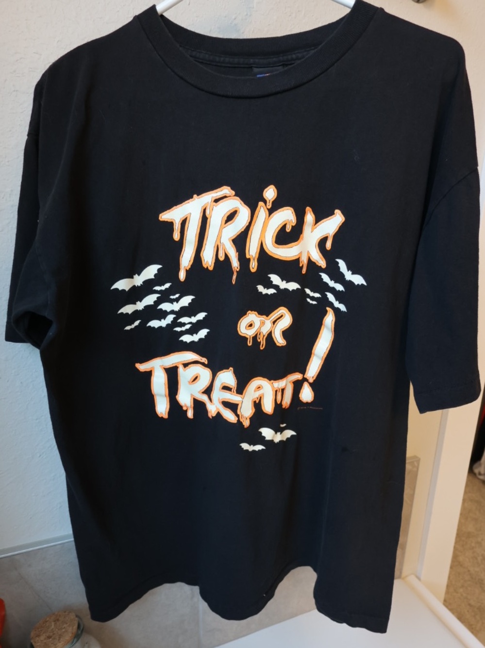 Trick or Treat Graphic Tee - Black/Orange
